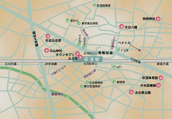 荻窪界隈MAP